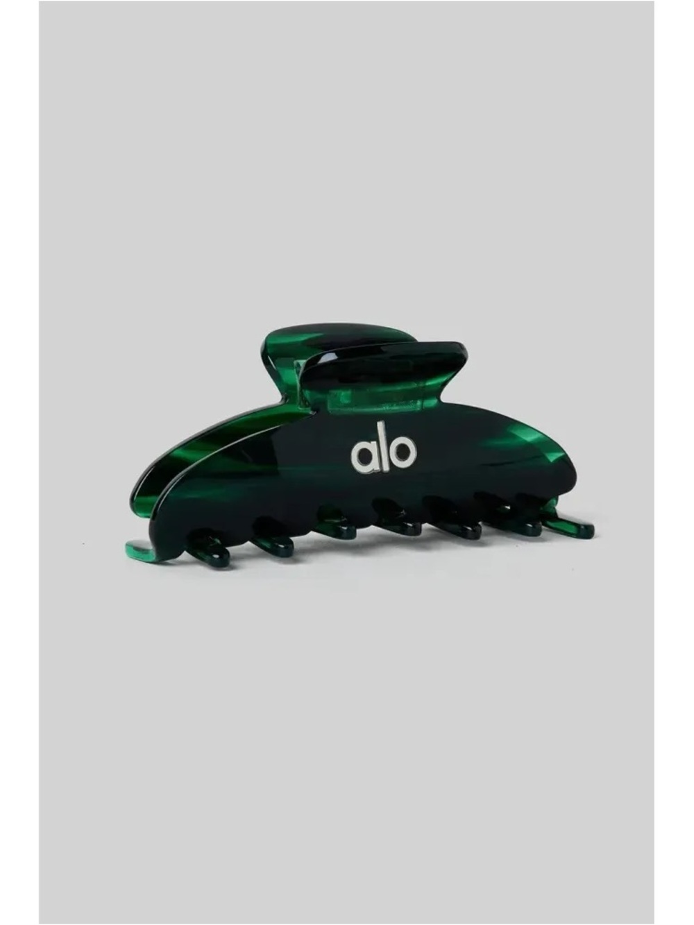 Alo Dark Green Resin Hair Claw emerald new large clip accessories acrylic gym